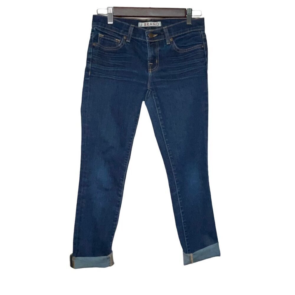 JBrand The Pencil Leg Cut Off Crop Denim Blue Jeans Women's Size 25